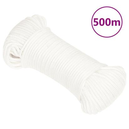 Frânghie de barcă, alb complet, 5 mm, 500 m, polipropilenă GartenMobel Dekor
