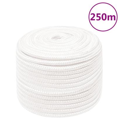 Frânghie de barcă, alb complet, 14 mm, 250 m, polipropilenă GartenMobel Dekor