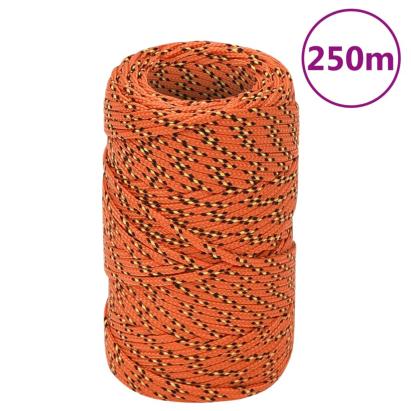 Frânghie de barcă, portocaliu, 2 mm, 250 m, polipropilenă GartenMobel Dekor