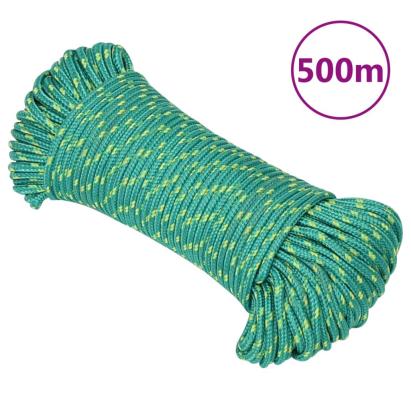 Frânghie de barcă, verde, 3 mm, 500 m, polipropilenă GartenMobel Dekor