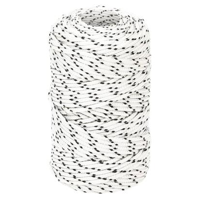Frânghie împletită pentru barcă, alb, 2 mm x 100 m, poliester	 GartenMobel Dekor