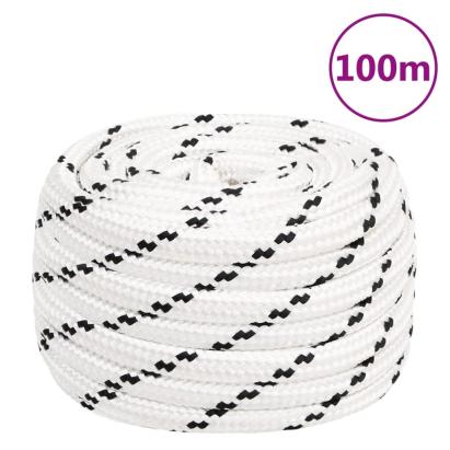 Frânghie de lucru, alb, 16 mm, 100 m, poliester GartenMobel Dekor