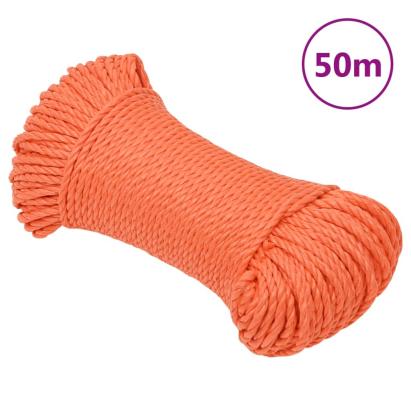 Frânghie de lucru, portocaliu, 6 mm, 50 m, polipropilenă GartenMobel Dekor