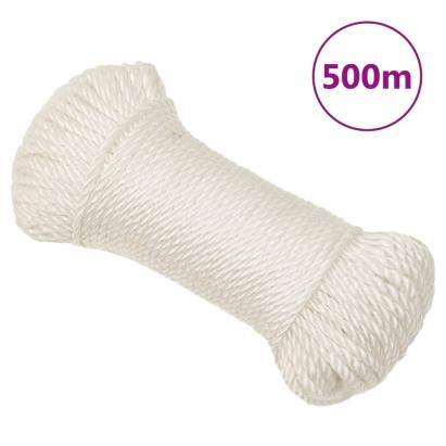 Frânghie de lucru, alb, 3 mm, 500 m, polipropilenă GartenMobel Dekor