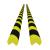 Protecții de colț, 2 buc., galben și negru, 4 x 4 x 104 cm, PU GartenMobel Dekor