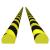 Protecții de colț, 2 buc., galben și negru, 4x3x100 cm, PU GartenMobel Dekor