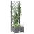 Jardinieră de grădină cu spalier gri deschis 40x40x121,5 cm PP GartenMobel Dekor