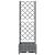 Jardinieră de grădină cu spalier gri deschis 40x40x121,5 cm PP GartenMobel Dekor