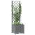 Jardinieră de grădină cu spalier, gri deschis, 40x40x136 cm, PP GartenMobel Dekor