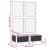 Jardinieră de grădină cu spalier gri deschis 80x40x121,5 cm PP GartenMobel Dekor