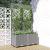 Jardinieră de grădină cu spalier, gri deschis, 80x40x136 cm, PP GartenMobel Dekor