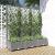 Jardinieră de grădină cu spalier gri deschis 120x40x121,5 cm PP GartenMobel Dekor