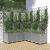 Jardinieră de grădină cu spalier gri deschis 120x120x136 cm PP GartenMobel Dekor