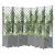 Jardinieră de grădină cu spalier gri deschis 120x120x136 cm PP GartenMobel Dekor