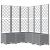 Jardinieră de grădină cu spalier gri deschis 120x120x136 cm PP GartenMobel Dekor