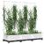 Jardinieră de grădină cu spalier, alb, 120x40x121,5 cm, PP GartenMobel Dekor