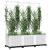 Jardinieră de grădină cu spalier, alb, 120x40x136 cm PP GartenMobel Dekor