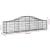 Coș gabion arcuit, 200x30x40/60 cm, fier galvanizat GartenMobel Dekor