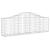 Coș gabion arcuit 200x30x60/80 cm fier galvanizat GartenMobel Dekor