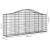 Coș gabion arcuit 200x30x80/100 cm fier galvanizat GartenMobel Dekor
