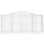 Coș gabion arcuit 200x30x80/100 cm fier galvanizat GartenMobel Dekor
