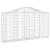 Coș gabion arcuit 200x30x100/120 cm fier galvanizat GartenMobel Dekor