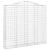 Coș gabion arcuit, 200x30x180/200cm, fier galvanizat GartenMobel Dekor
