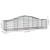 Coș gabion arcuit, 200x50x40/60 cm, fier galvanizat GartenMobel Dekor