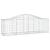 Coș gabion arcuit 200x50x60/80 cm fier galvanizat GartenMobel Dekor