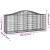 Coș gabion arcuit 200x50x80/100 cm fier galvanizat GartenMobel Dekor