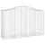 Coș gabion arcuit 200x50x120/140 cm fier galvanizat GartenMobel Dekor