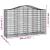Coș gabion arcuit 200x50x120/140 cm fier galvanizat GartenMobel Dekor