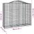 Coș gabion arcuit, 200x50x160/180 cm, fier galvanizat GartenMobel Dekor