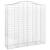 Coș gabion arcuit 200x50x200/220 cm fier galvanizat GartenMobel Dekor
