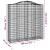 Coș gabion arcuit 200x50x200/220 cm fier galvanizat GartenMobel Dekor