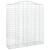 Coș gabion arcuit, 200x50x220/240 cm, fier galvanizat GartenMobel Dekor