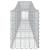 Coș gabion arcuit 400x30x40/60 cm fier galvanizat GartenMobel Dekor