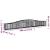 Coș gabion arcuit 400x30x40/60 cm fier galvanizat GartenMobel Dekor