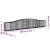Coș gabion arcuit 400x30x60/80 cm fier galvanizat GartenMobel Dekor