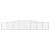 Coș gabion arcuit 400x30x60/80 cm fier galvanizat GartenMobel Dekor