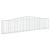 Coș gabion arcuit 400x30x80/100 cm fier galvanizat GartenMobel Dekor
