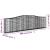 Coș gabion arcuit 400x30x100/120 cm fier galvanizat GartenMobel Dekor