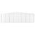 Coș gabion arcuit 400x30x100/120 cm fier galvanizat GartenMobel Dekor