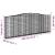 Coș gabion arcuit, 400x30x140/160 cm, fier galvanizat GartenMobel Dekor