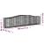 Coș gabion arcuit 400x50x80/100 cm fier galvanizat GartenMobel Dekor