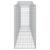 Coș gabion arcuit 400x50x100/120 cm fier galvanizat GartenMobel Dekor