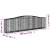 Coș gabion arcuit 400x50x100/120 cm fier galvanizat GartenMobel Dekor