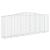 Coș gabion arcuit, 400x50x140/160 cm, fier galvanizat GartenMobel Dekor