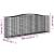 Coș gabion arcuit, 400x50x140/160 cm, fier galvanizat GartenMobel Dekor