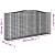 Coș gabion arcuit, 400x50x180/200 cm, fier galvanizat GartenMobel Dekor